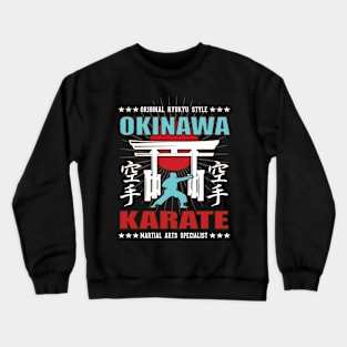 Cool Karate Do Martial Arts Design With Kanji Crewneck Sweatshirt